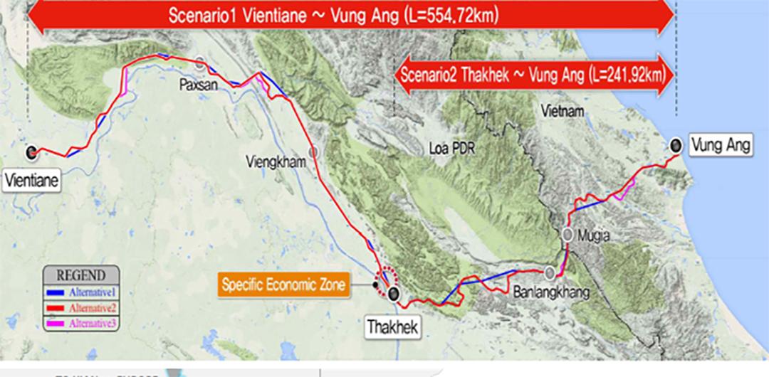 Đề xuất nghiên cứu tuyến đường sắt từ Vũng Áng đến Lào