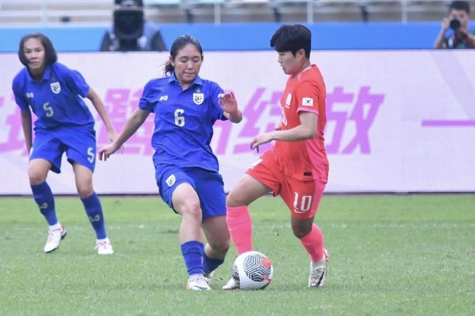 Thái Lan thua Hàn Quốc 1-10 ở vòng loại Olympic