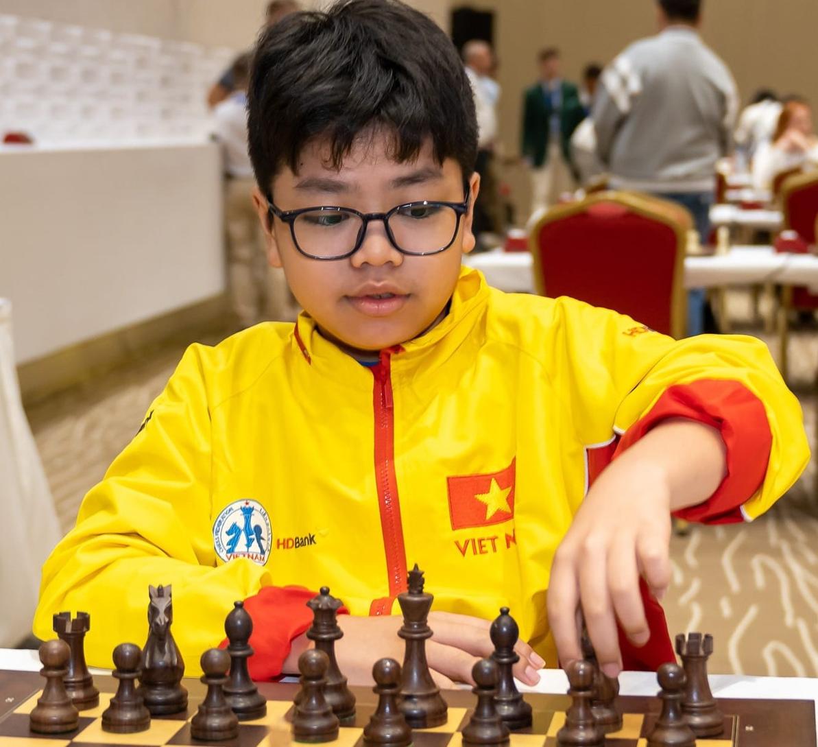 Kỳ thủ 12 tuổi vô địch cờ vua xuất sắc quốc gia
