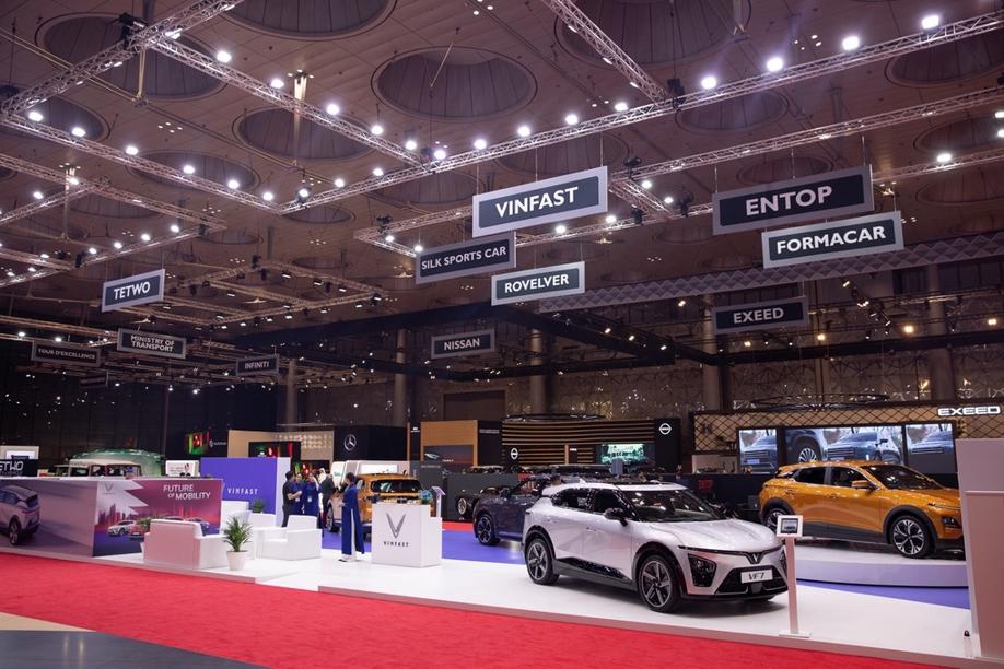 VinFast giới thiệu 4 mẫu ô tô điện tại triển lãm Geneva International Motor Show Qatar 2023
